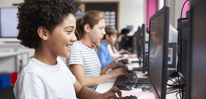 Students in computer lab